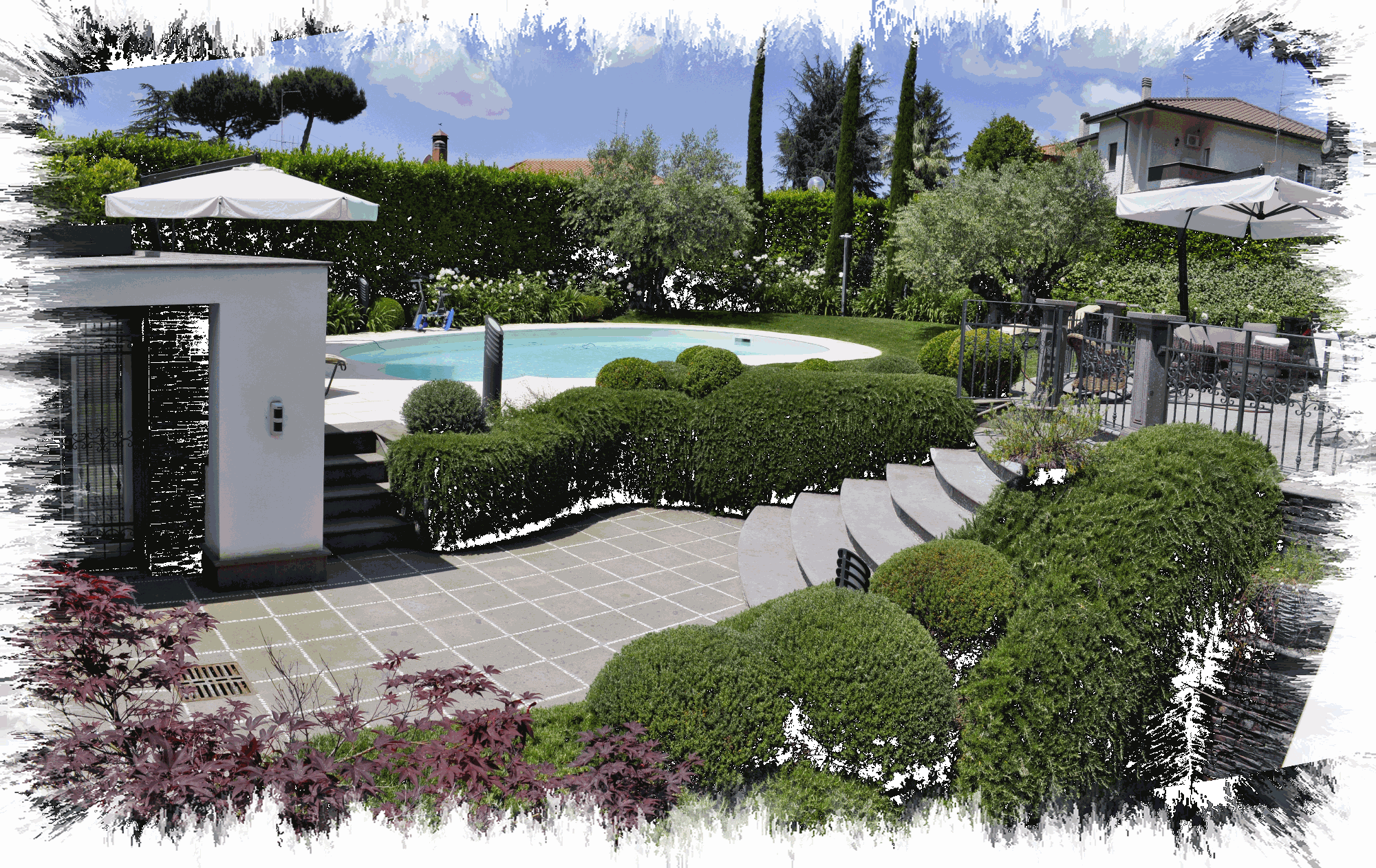 Veduta del giardino